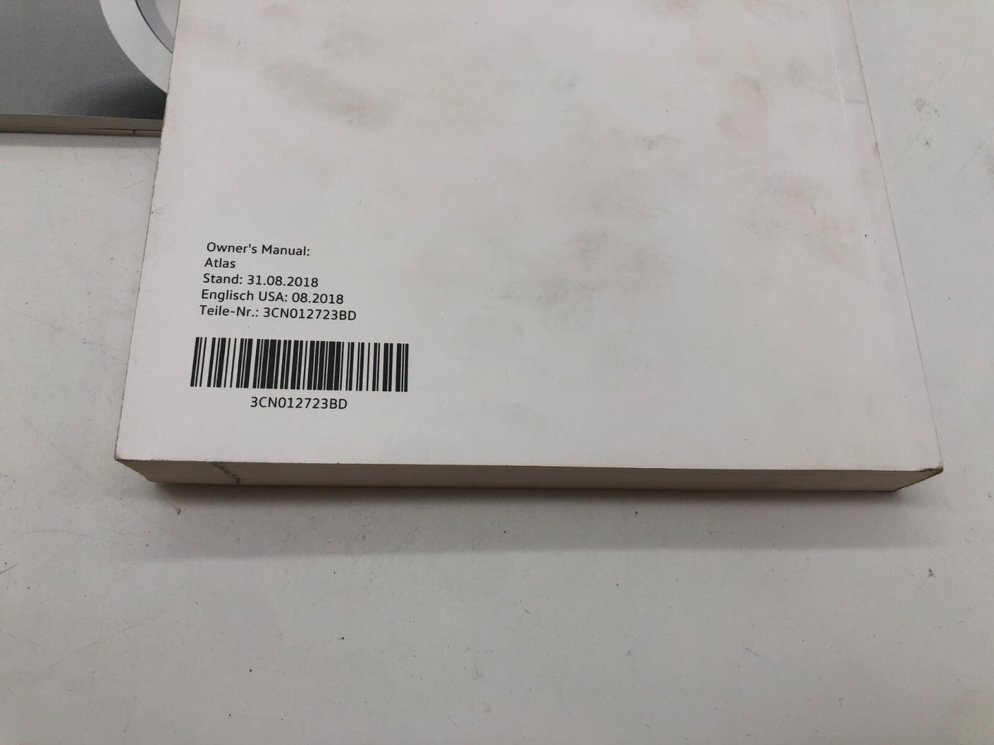 2019 Volkswagen Atlas Owners Manual Set with Case OEM C02B46006