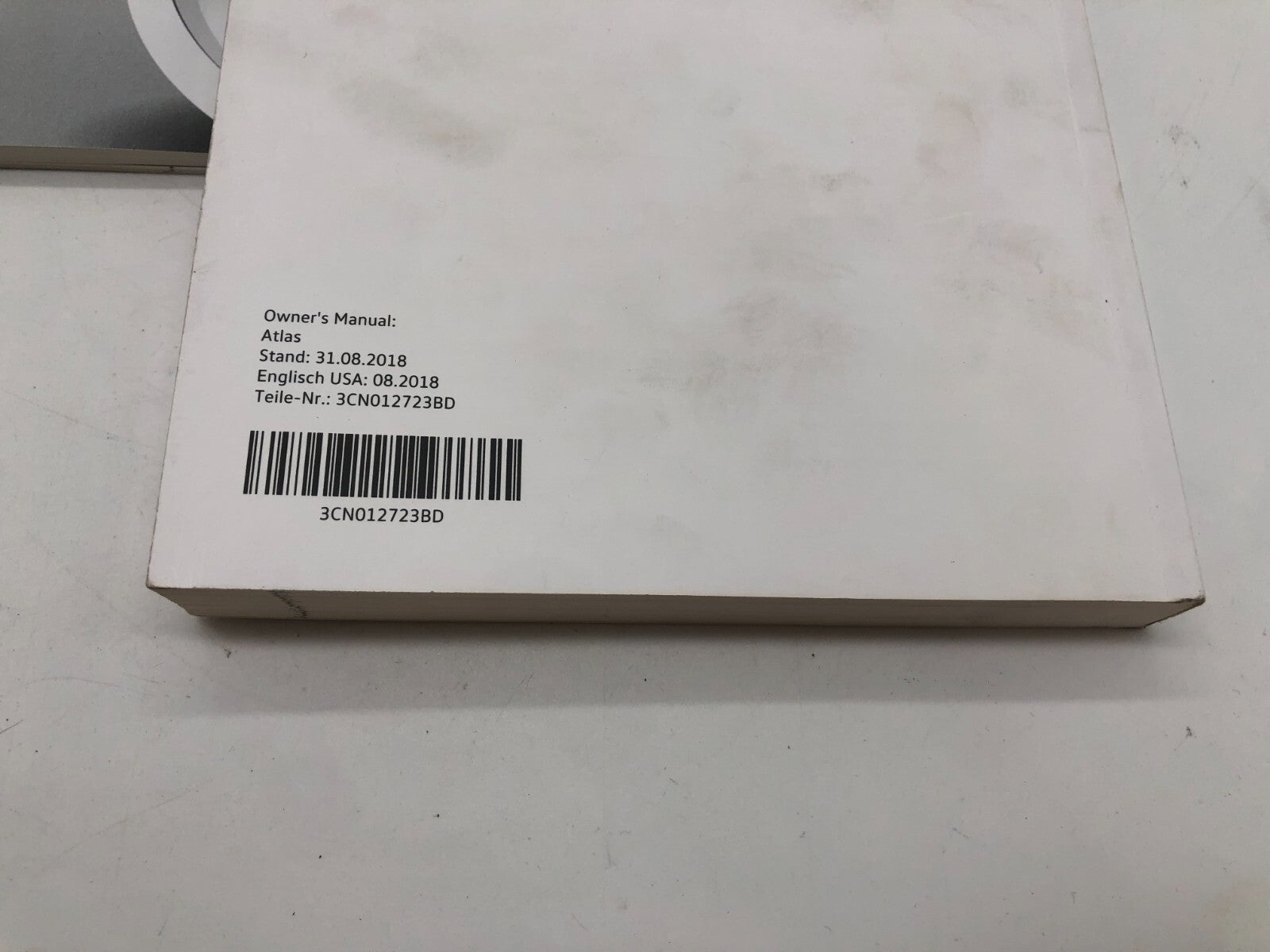 2019 Volkswagen Atlas Owners Manual Set with Case OEM C02B46006