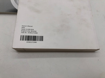 2019 Volkswagen Atlas Owners Manual Set with Case OEM C02B46006