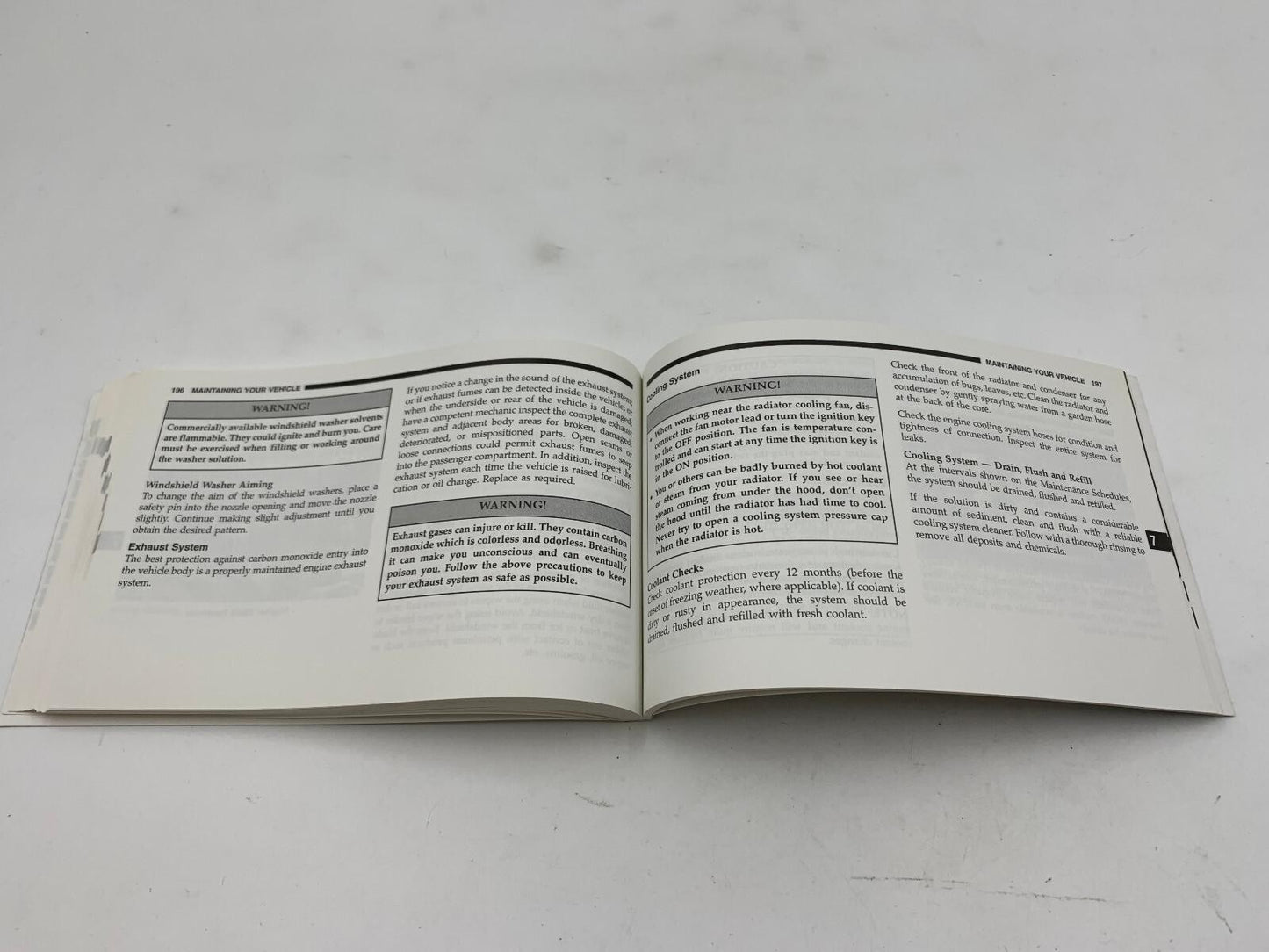 2000 Dodge Intrepid Owners Manual OEM D01B46086