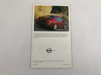 2005 Nissan Maxima Owners Manual Set with Case OEM E02B70010