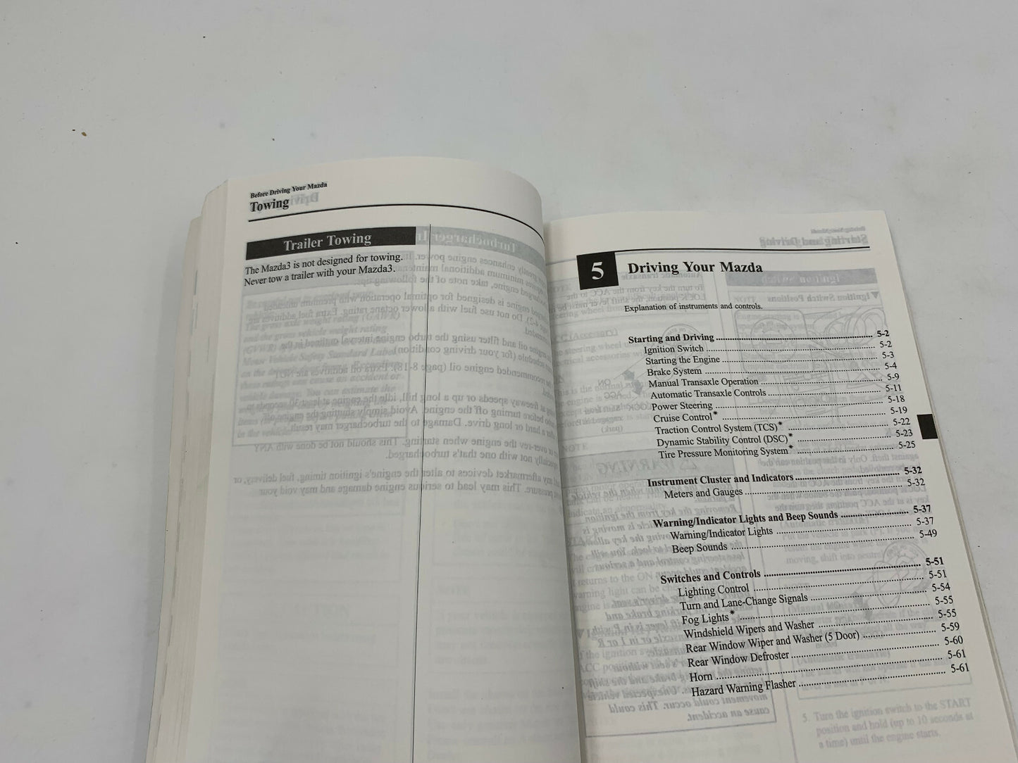 2007 Mazda 3 Owners Manual Set with Case OEM D03B58007