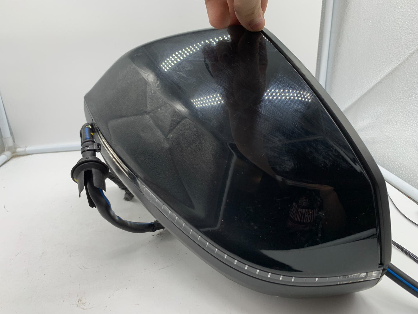 2017-2019 Audi Q7 Driver Side View Power Door Mirror Black Auto Dim OEM