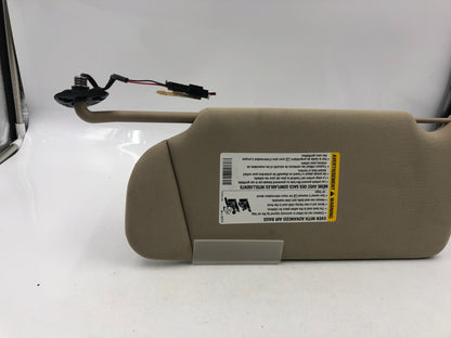 2005-2009 Buick LaCrosse Allure Passenger Sun Visor Tan OEM D01B11077