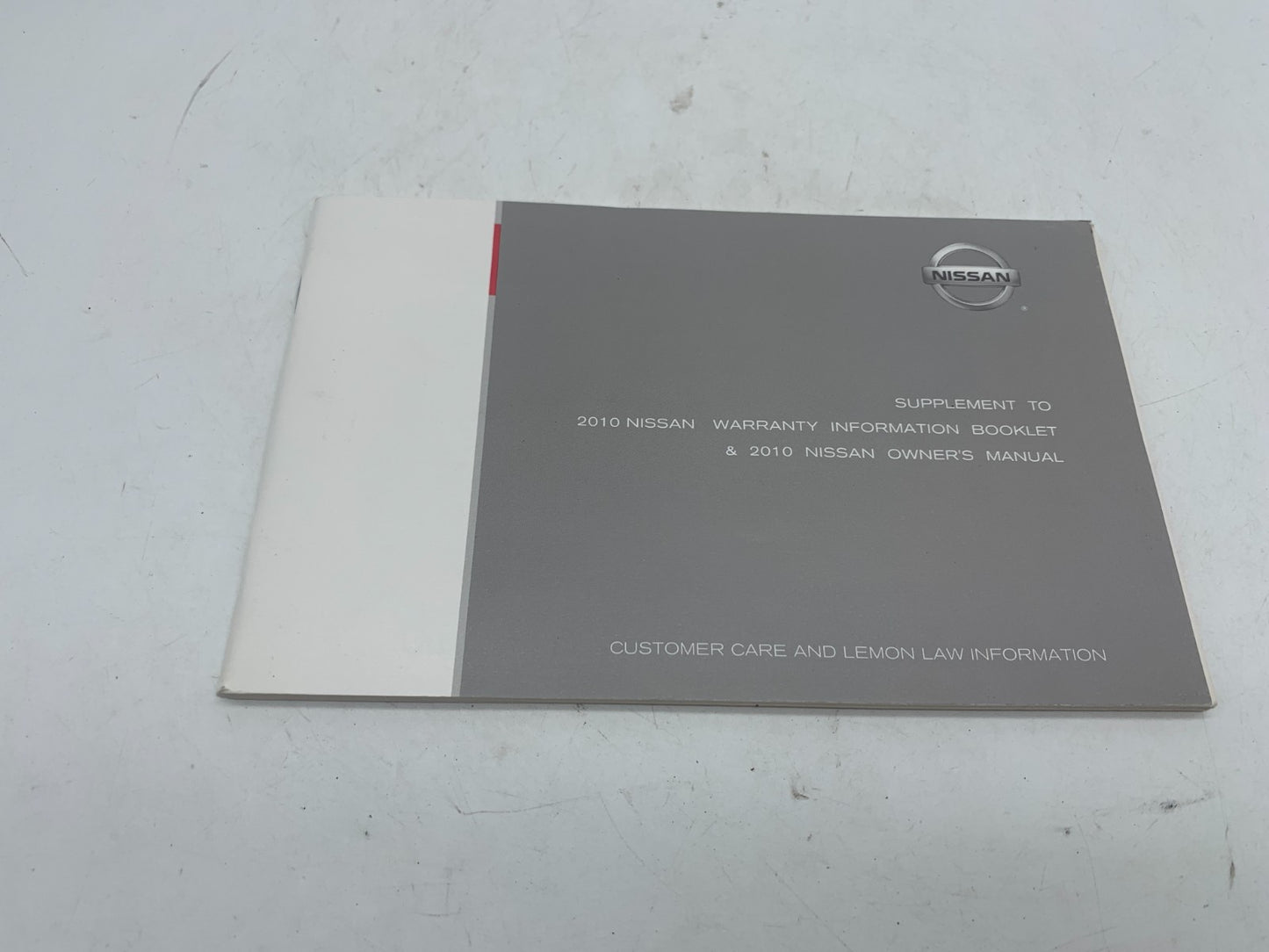 2010 Nissan Sentra Owners Manual Set with Case OEM