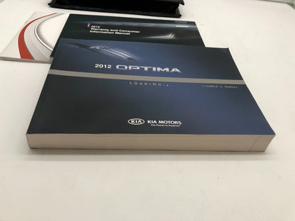 2012 Kia Optima Owners Manual Set with Case OEM R01B40014