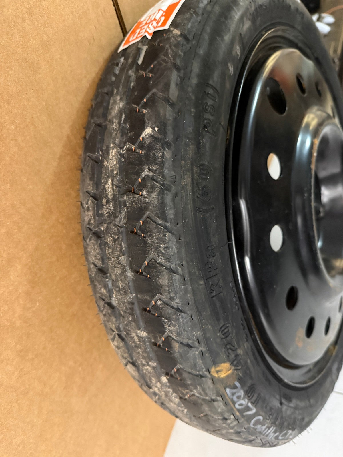 2003-2007 Cadillac CTS Spare Tire 16" Compact Donut with Jack Kit T125/70R16 OEM