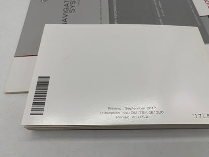 2017 Nissan Versa Note Owners Manual Set with Case OEM