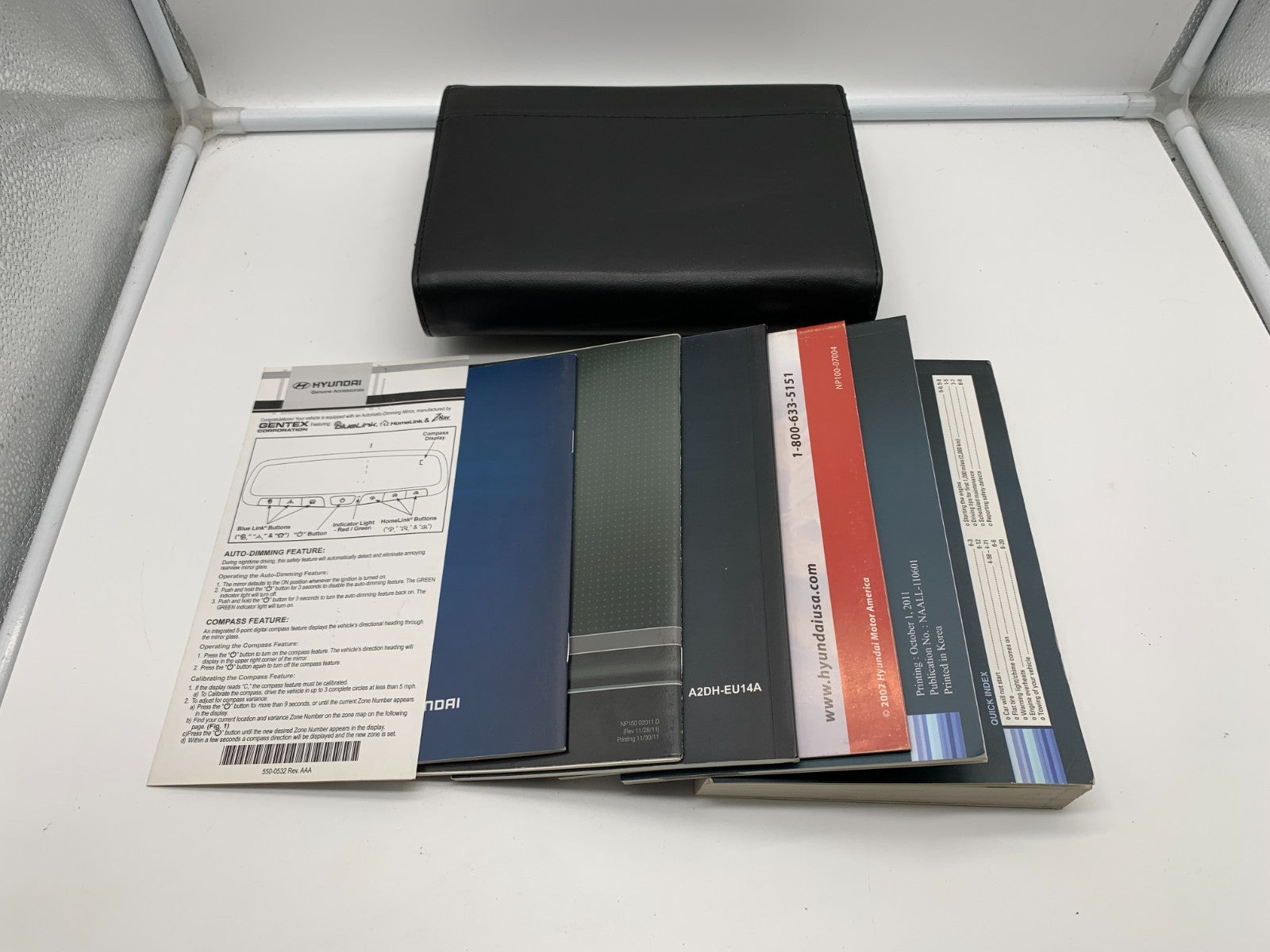 2012 Hyundai Sonata Owners Manual Set with Case OEM E04B02001