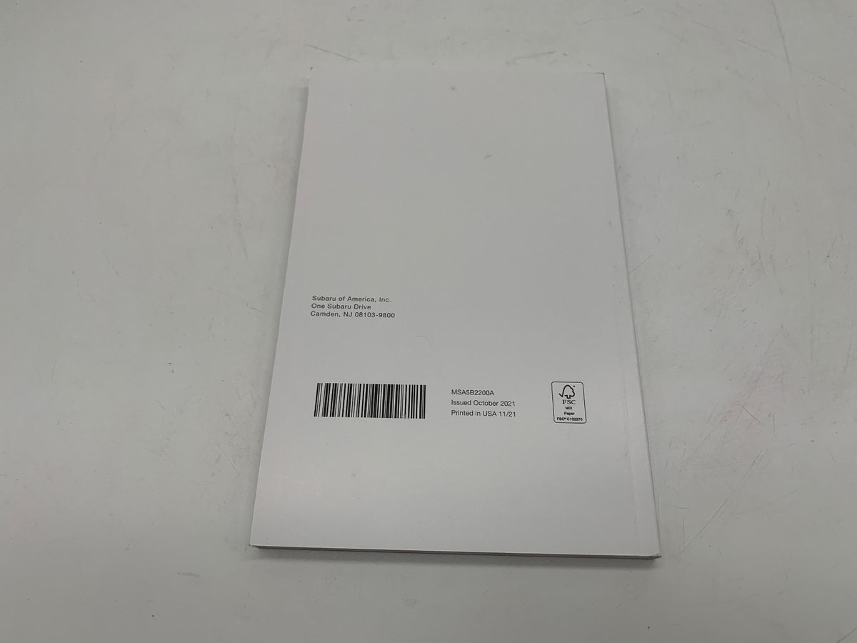 2022 Subaru Ascent Owners Manual Set with Case OEM R01B12043