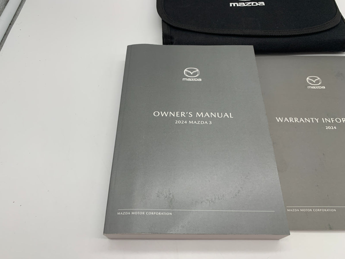 2024 Mazda 3 Owners Manual Set with Case OEM D01B12058