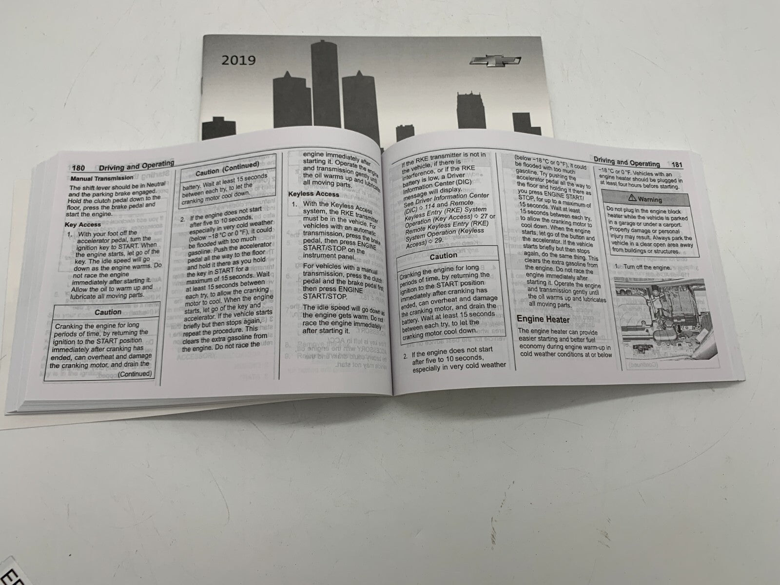 2019 Chevrolet Spark Owners Manual Set OEM B02B09084