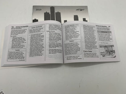 2019 Chevrolet Spark Owners Manual Set OEM B02B09084