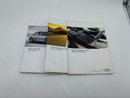 2012 Audi A6 Owners Manual Set OEM B01B23012