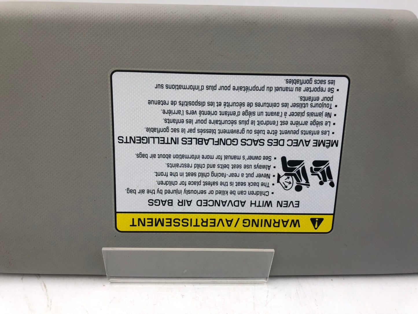 2018-2020 Kia Rio Passenger Sun Visor Gray OEM C02B25081