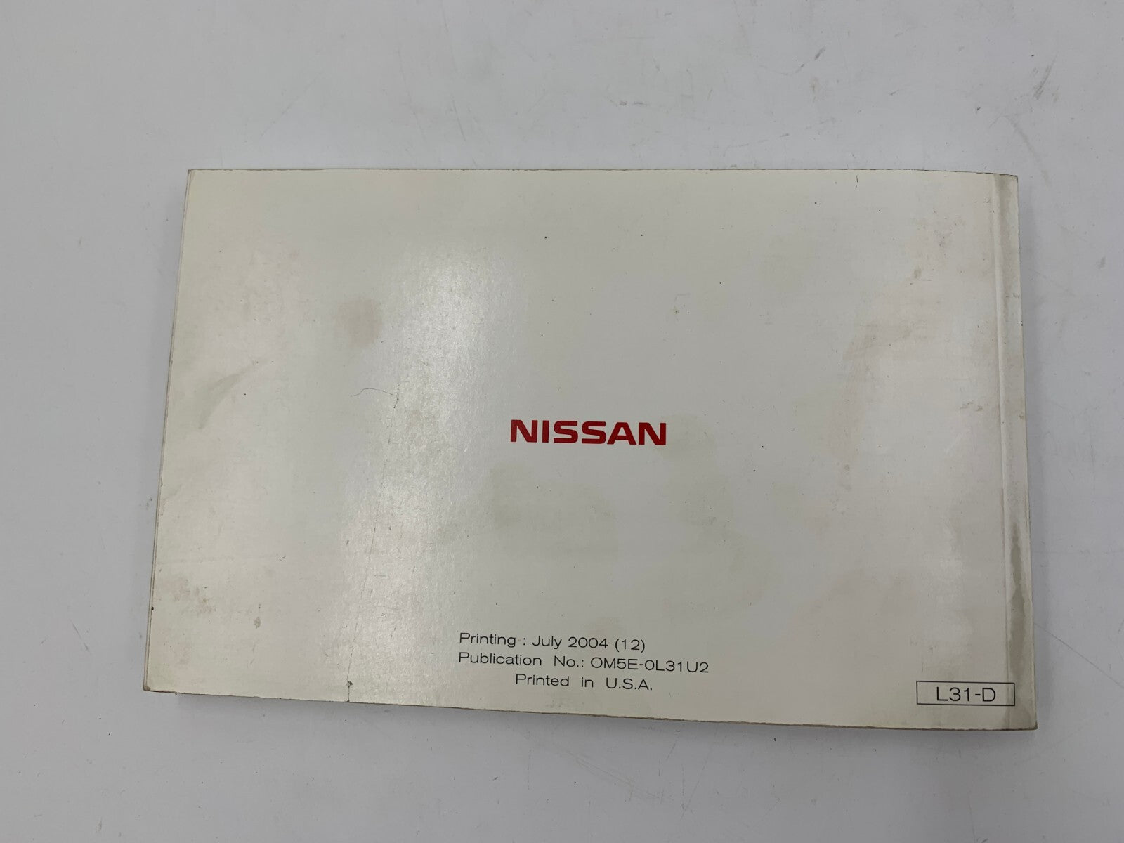 2005 Nissan Altima Owners Manual OEM D04B65006