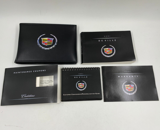 2001 Cadillac Deville Owners Manual Set with Case OEM A04B01041