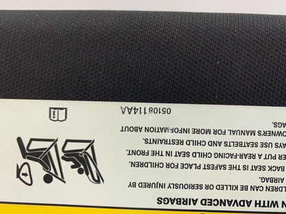 2015 Chrysler 200 Passenger Sun Visor Black Illuminated OEM B01B30035