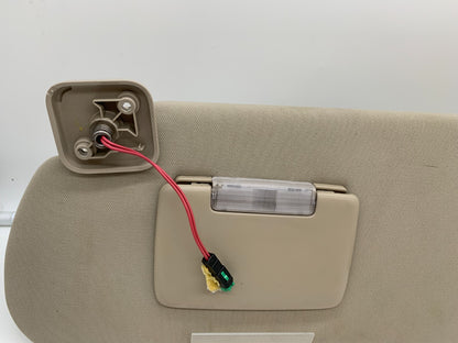 2009-2012 Ford Flex Driver Sun Visor Beige Illuminated OEM B03B25072