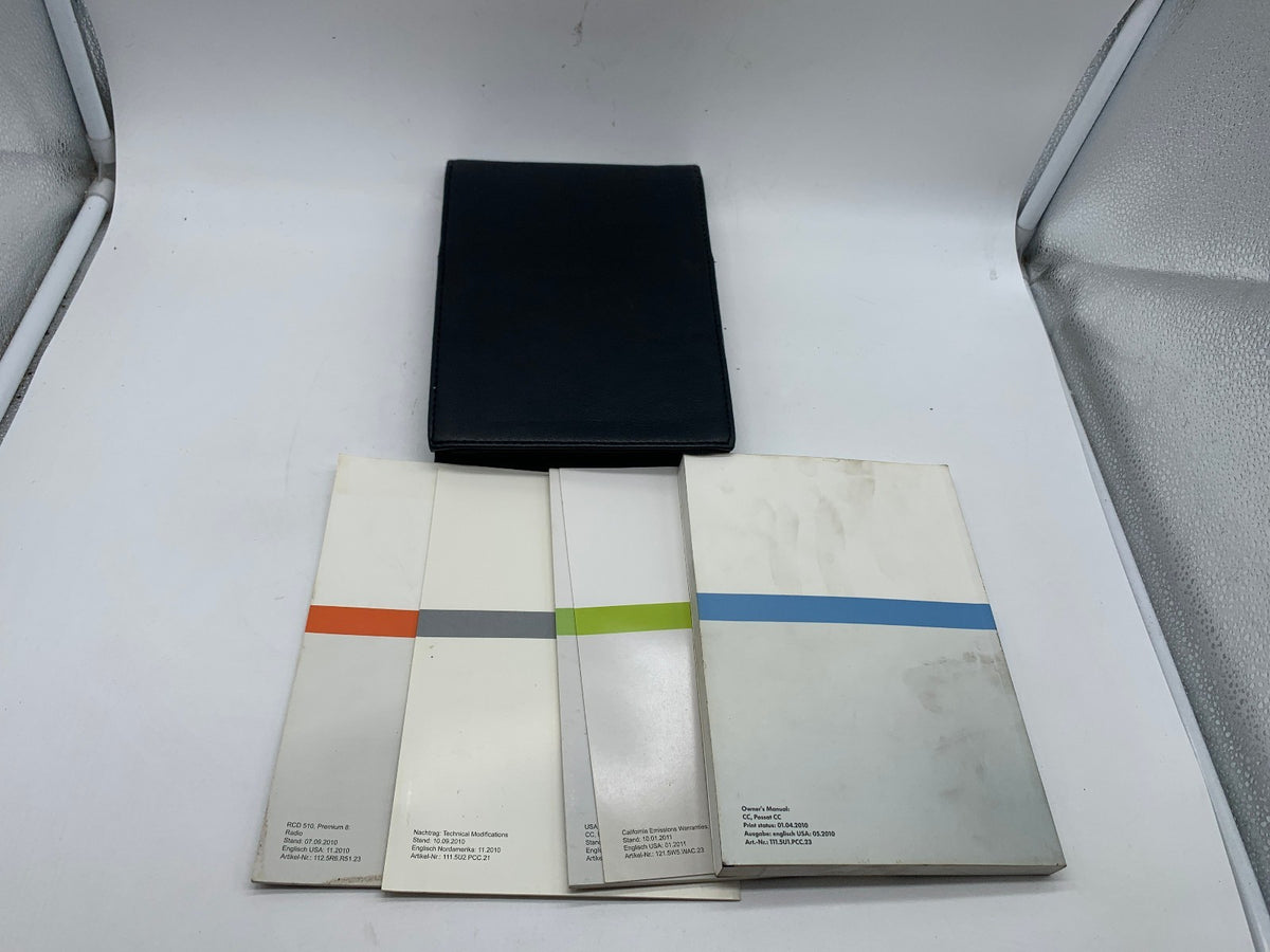 2012 Volkswagen Passat Owners Manual Set with Case OEM R01B33009