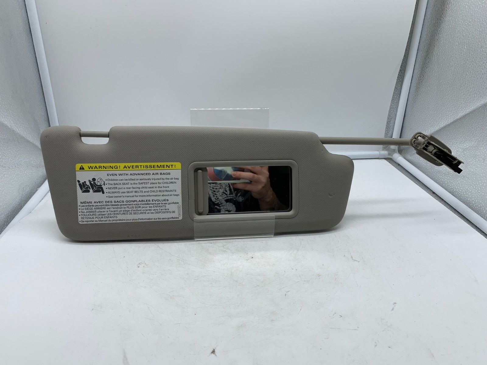 2009-2012 Audi A4 Passenger Sun Visor Gray Illuminated OEM B01B12002