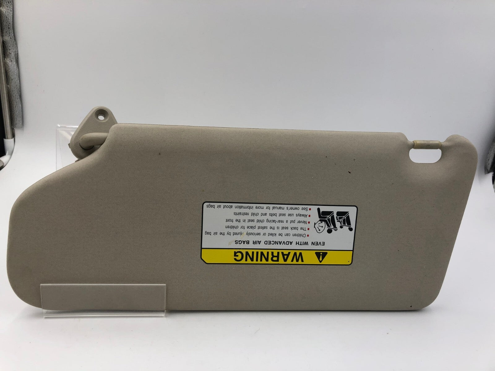 2007-2009 Mitsubishi Outlander Passenger Sun Visor Gray OEM C02B39031