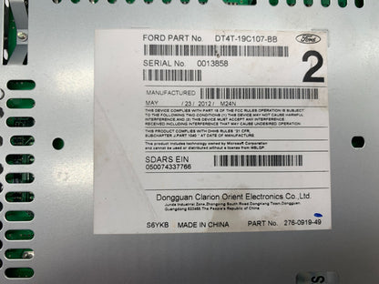 2013-2014 Ford Edge AM FM CD Player Radio Receiver OEM C03B24013