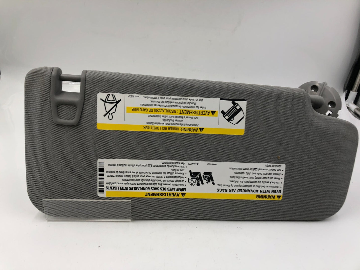 2017-2021 Chevrolet Trax Driver Sun Visor Gray OEM B02B05050