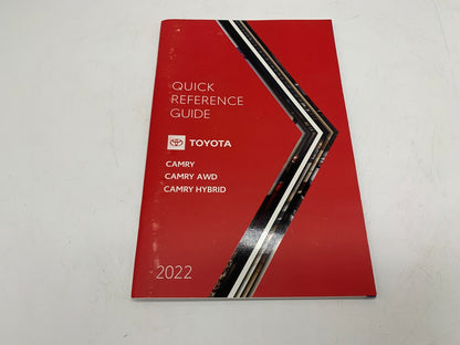 2022 Toyota Camry Owners Manual Set OEM R01B50019