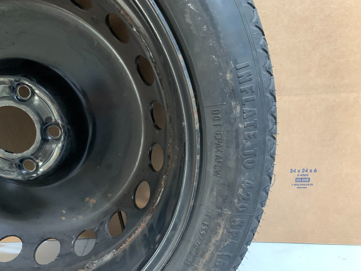 2007-2014 Mercedes Benz S550 19" Spare Tire Wheel Compact Donut T155/70R19