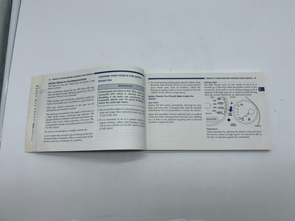2001 Dodge Intrepid Owners Manual OEM A01B36043