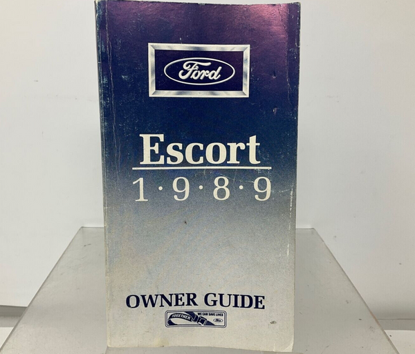 1989 Ford Escort Owners Manual Handbook OEM M01B28007