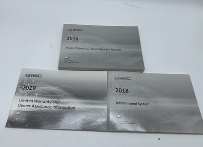 2018 GMC Yukon Yukon XL Denali Owners Manual Set OEM A02B50047