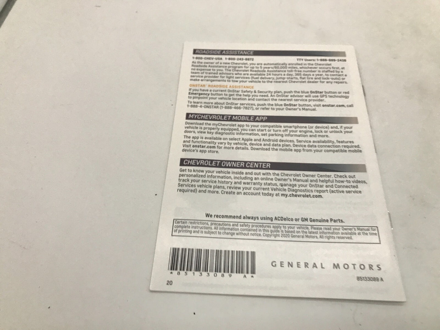 2021 Chevrolet Silverado 1500 Owners Manual Set OEM C04B36009