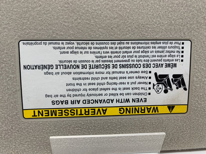 2005-2012 Toyota Avalon Passenger Sun Visor Illuminated Beige D01B20032