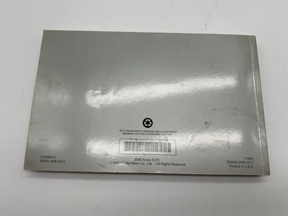 2000 Acura TL Owners Manual Set with Case OEM