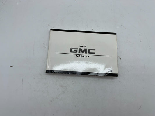 2008 GMC Acadia Owners Manual OEM B03B34005