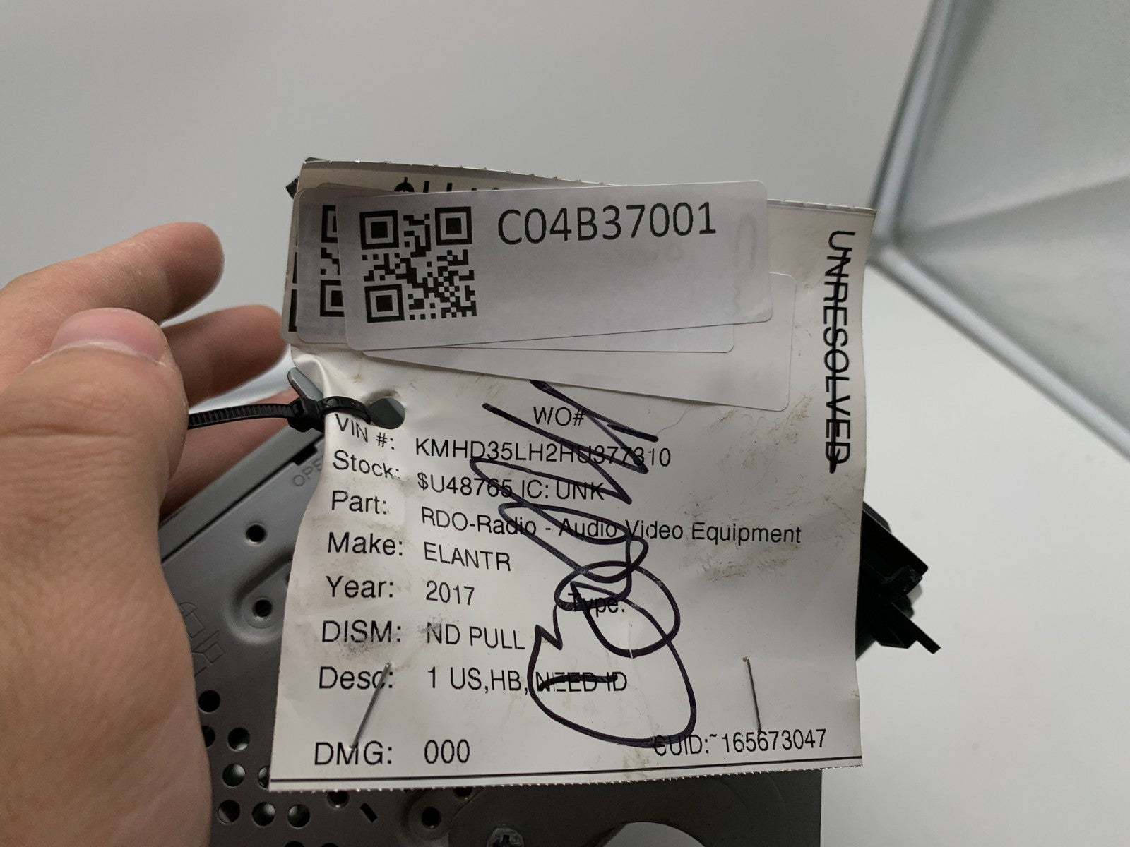 2016-2017 Hyundai Elantra AM FM CD Player Radio Receiver OEM C04B37001