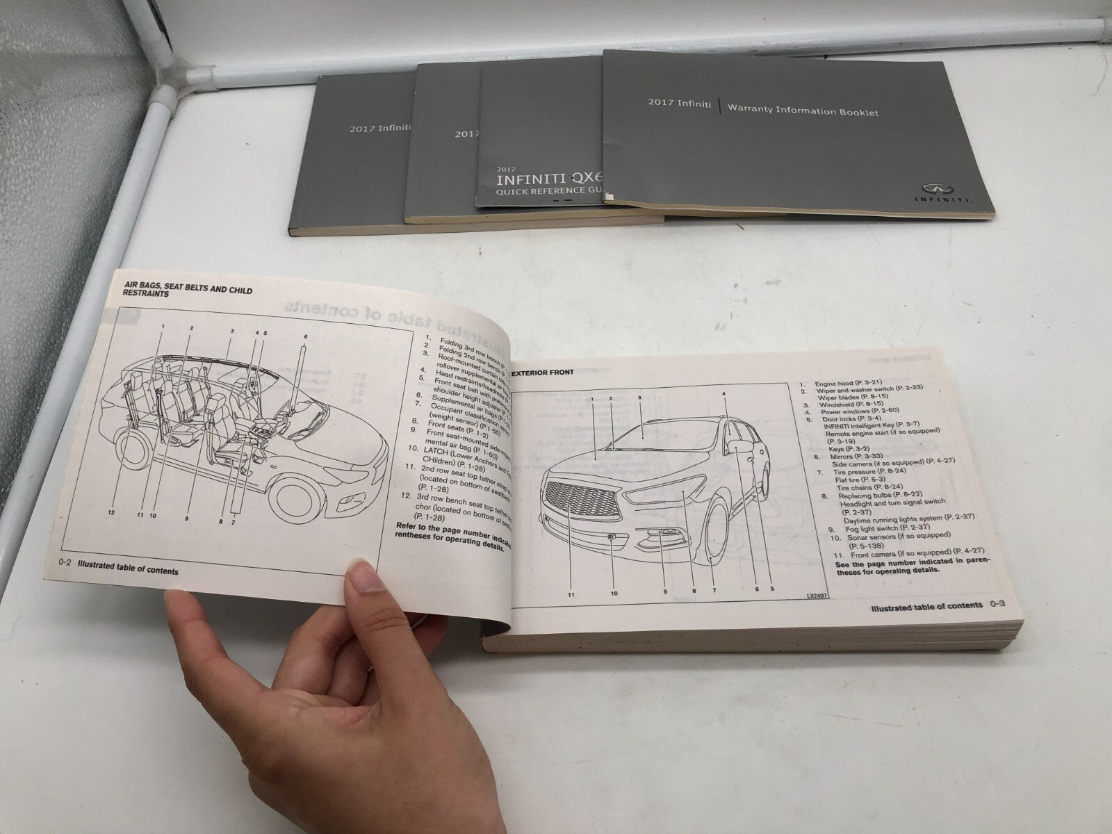 2017 Infiniti QX60 QX 60 Owners Manual Set OEM A03B29008