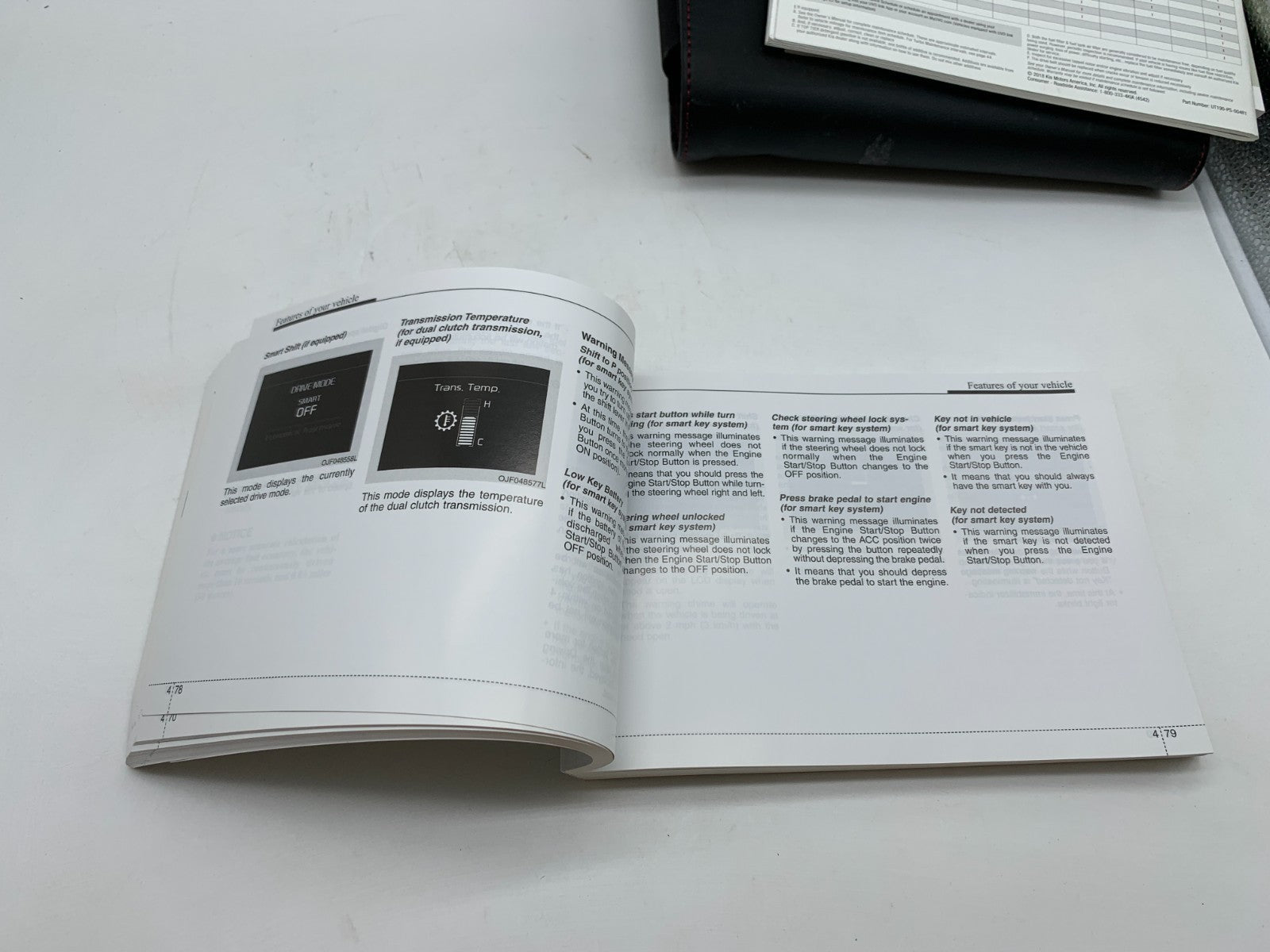 2019 Kia Optima Owners Manual Set with Case OEM B01B04010