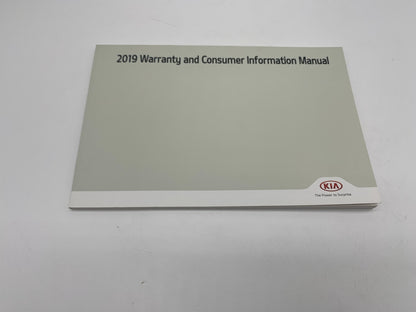 2019 Kia Stinger Owners Manual Set with Case OEM A02B44055