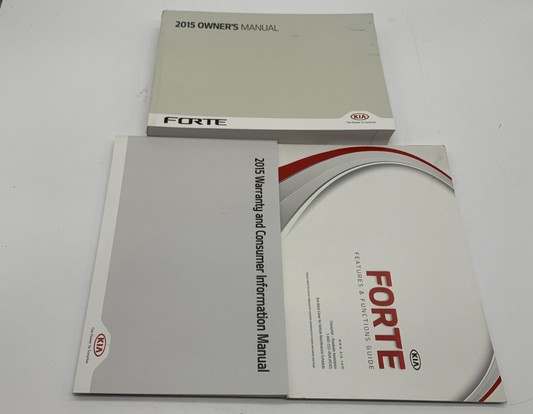 2015 Kia Forte Owners Manual Set OEM A02B55012