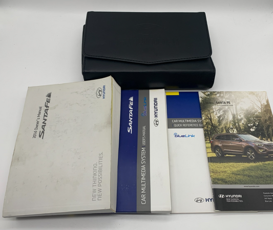 2014 Hyundai Santa FE Owners Manual Set with Case OEM C01B27007