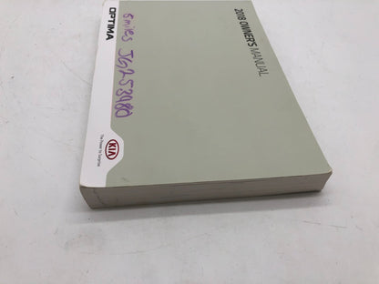 2018 Kia Optima Owners Manual OEM A01B31012
