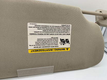 2009-2012 Ford Flex Driver Sun Visor Beige Illuminated OEM B03B25072