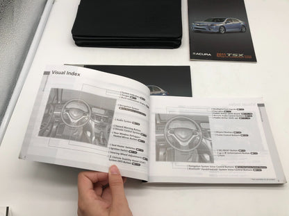 2011 Acura TSX Owners Manual Set with Case OEM A01B10003