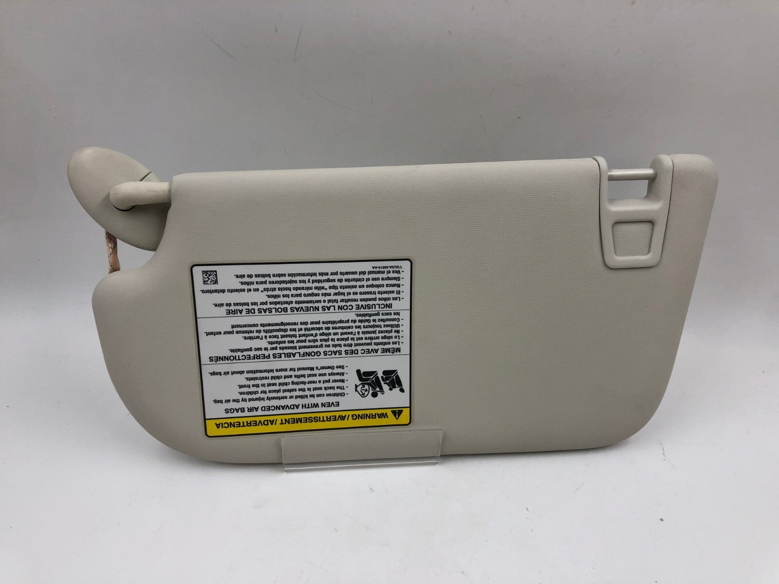 2013-2019 Ford Escape Passenger Sun Visor Ivory Illumination OEM D02B23026