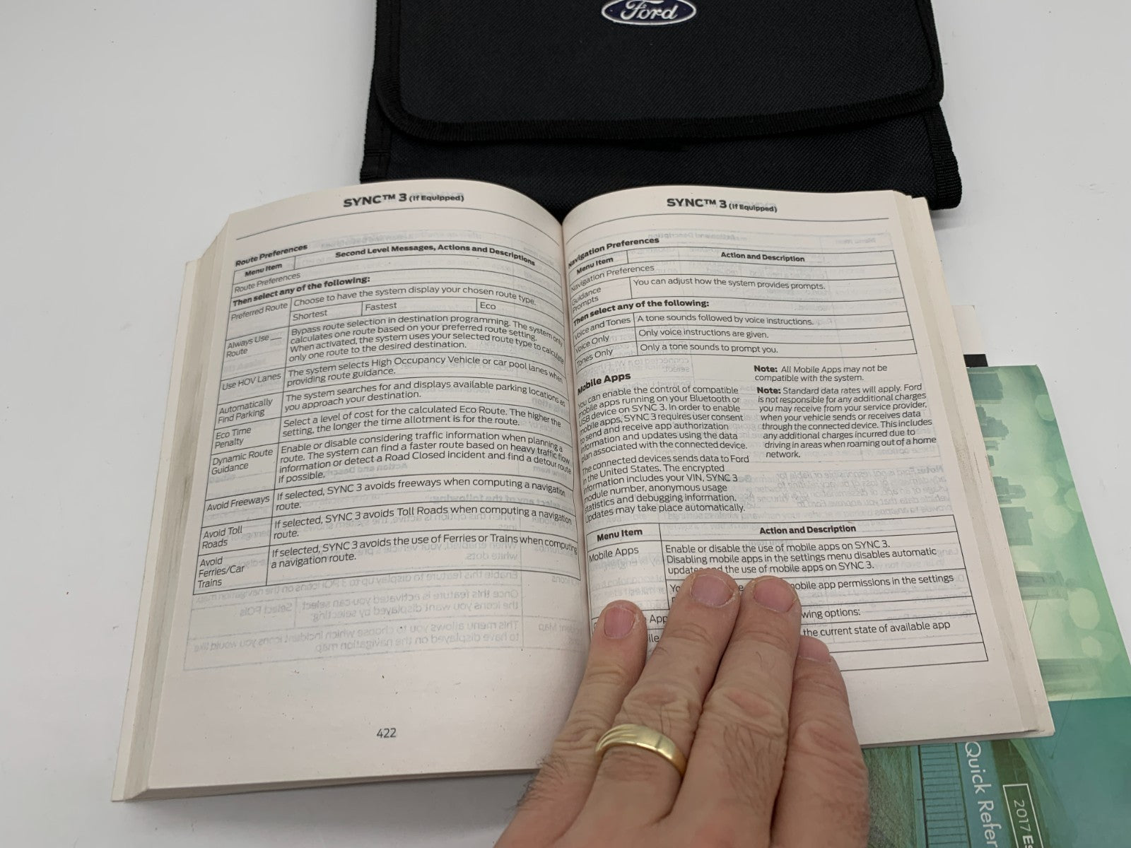 2017 Ford Escape Owners Manual Set with Case OEM