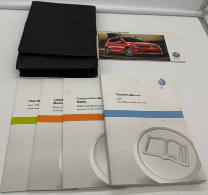 2015 Volkswagen Jetta Owners Manual Set with Case OEM D03B10002