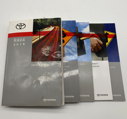 2018 Toyota RAV4 RAV 4 Owners Manual Set OEM B03B28032